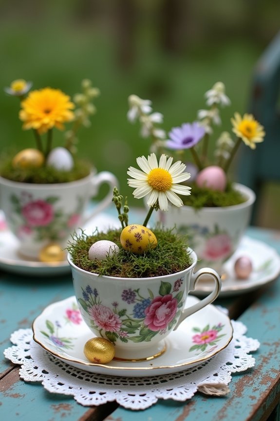 teacup garden display ideas