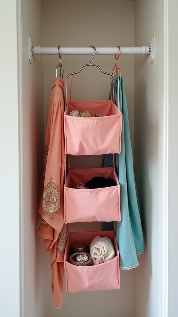 tension rod storage solution