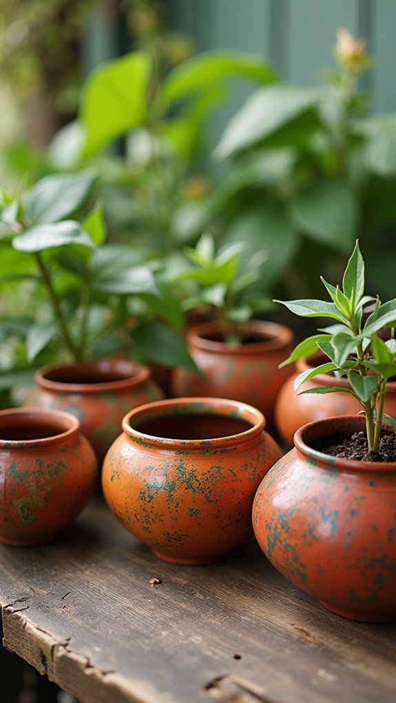 terracotta gardening containers available
