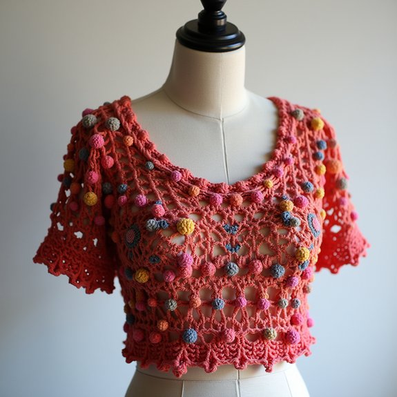 textured bobble stitch design