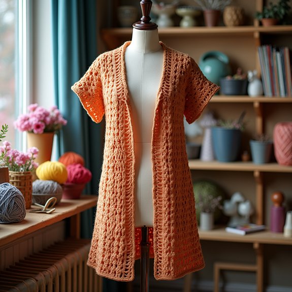 textured crochet layering piece