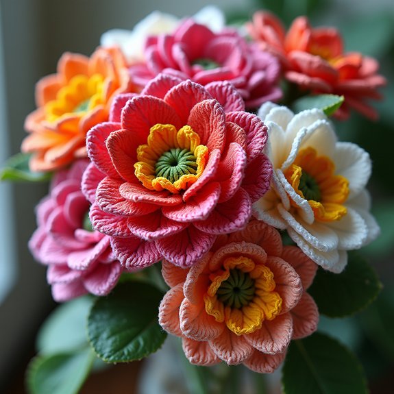 three dimensional floral design
