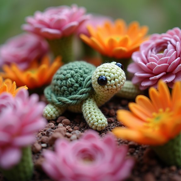 tiny handcrafted turtle toy