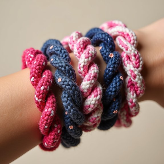 trendy crochet bracelet cords
