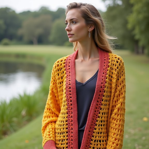 trendy crochet cardigan designs