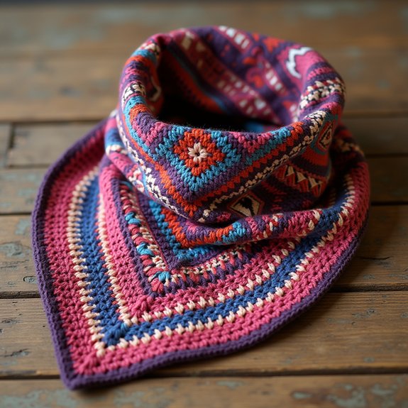 trendy tribal patterned bandana