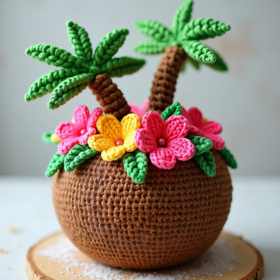 tropical coconut flavored dessert