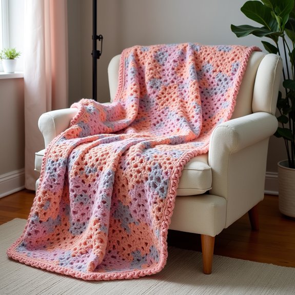 tunisian crochet blanket project