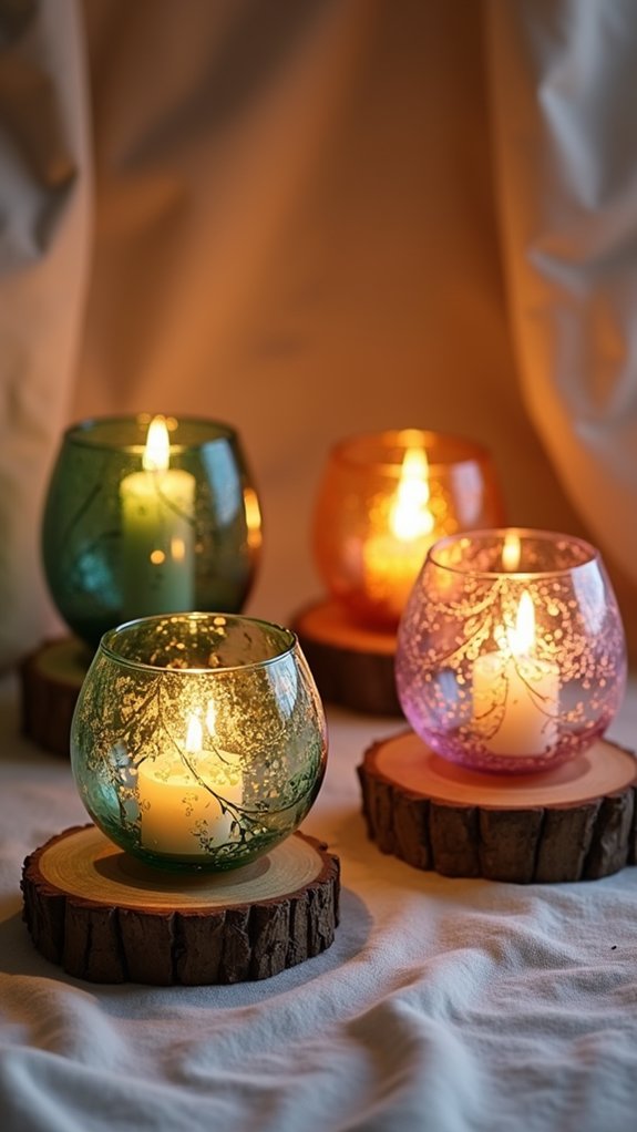 unique handcrafted candle holders