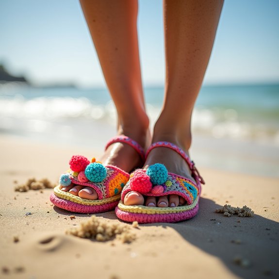 unique handmade crochet shoes