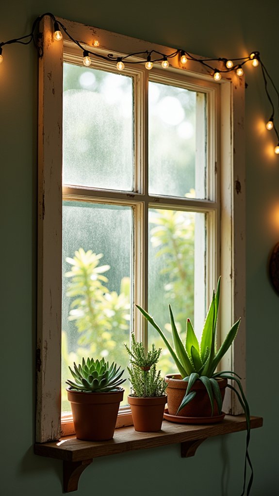 upcycled decorative window frame
