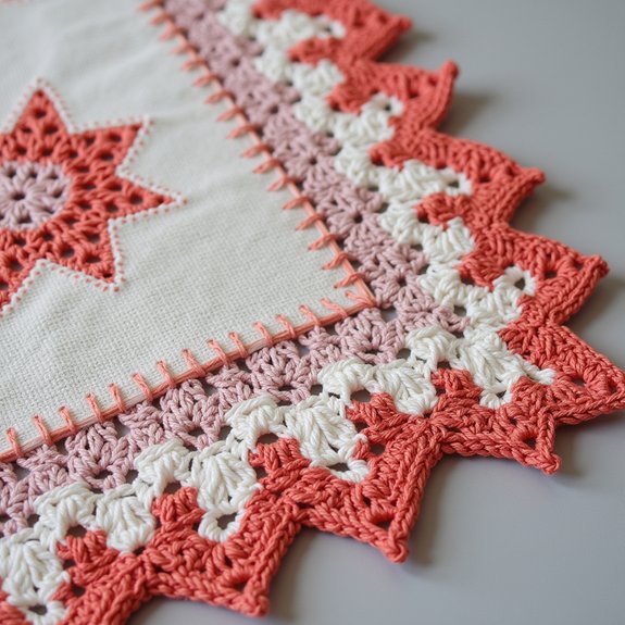 v stitch crochet border technique