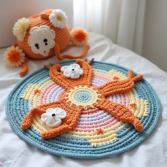 versatile portable crochet mat