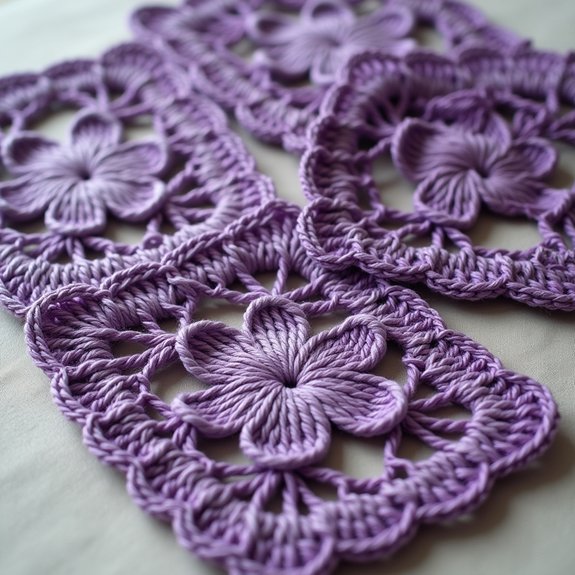 vibrant flowers in square