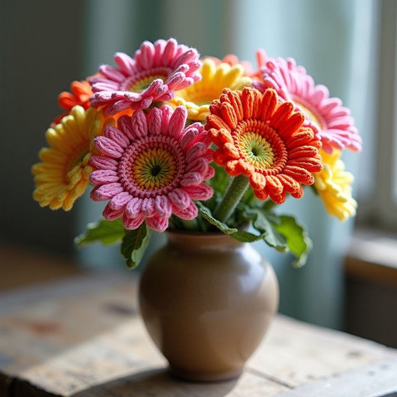 vibrant gerbera daisy blooms