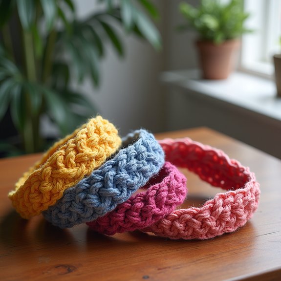vibrant handmade crochet accessory