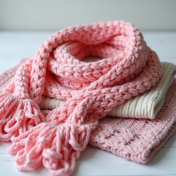 vibrant handmade crochet scarves