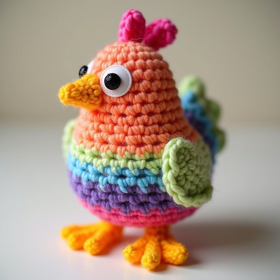 vibrant handmade egg holder