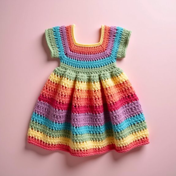 vibrant multi colored dress