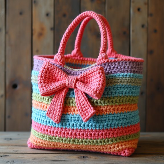vibrant shopping tote bag