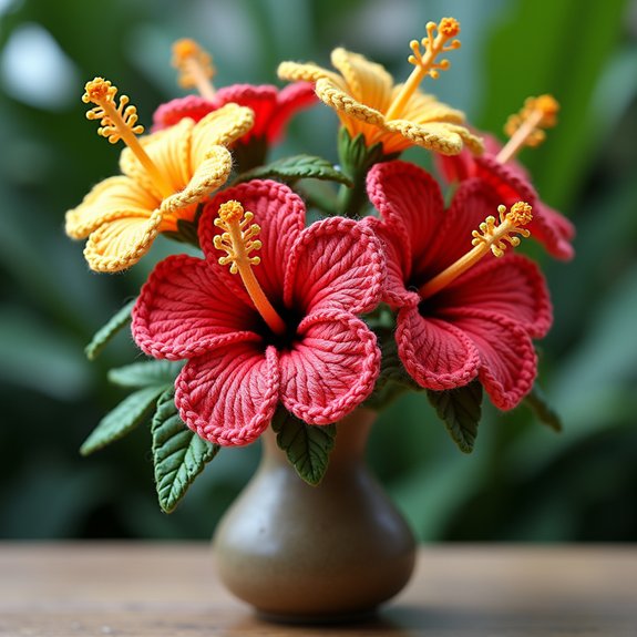vibrant tropical hibiscus showcase