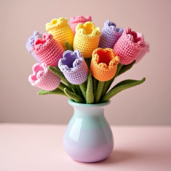 vibrant tulips in harmony