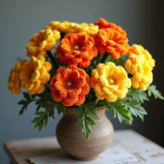vibrant yellow flower blooms
