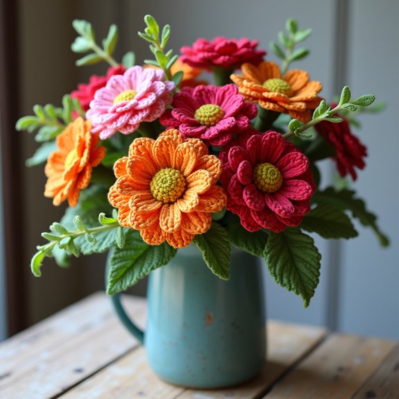 vibrant zinnia flower arrangements