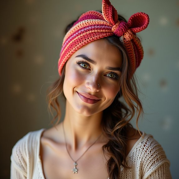 vintage patterned neck accessory