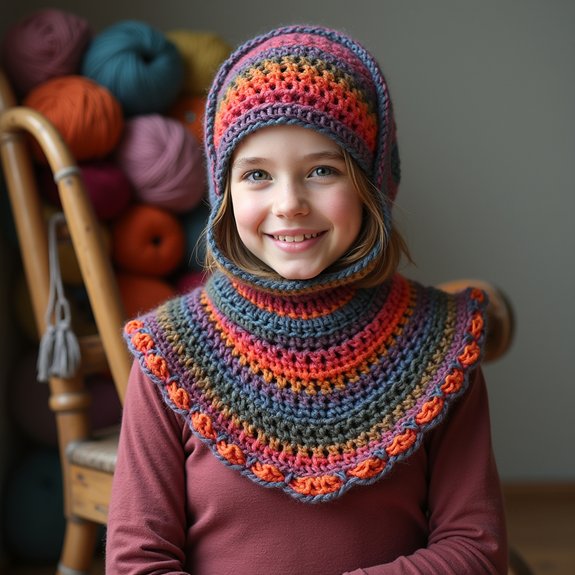 warm earflap crochet balaclava
