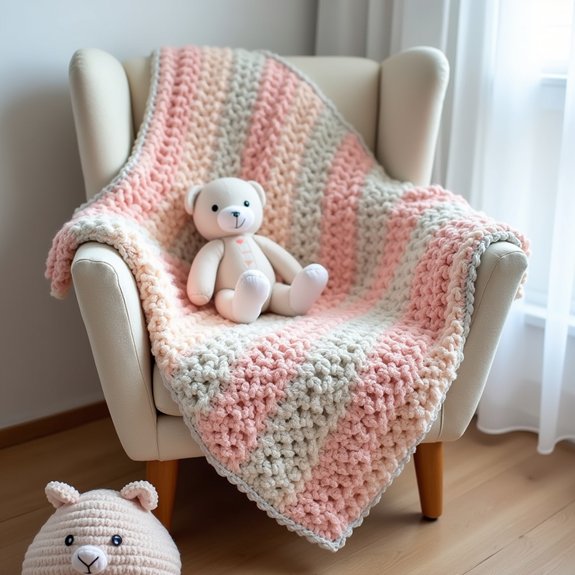 warm handmade infant blankets