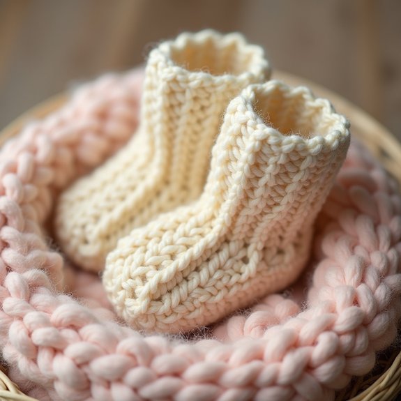 warm knitted footwear style