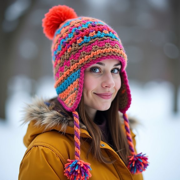 warm winter headwear accessory