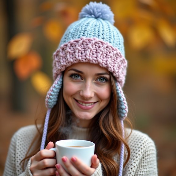 warm winter headwear accessory