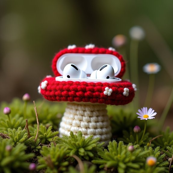whimsical fungi inspired accessory
