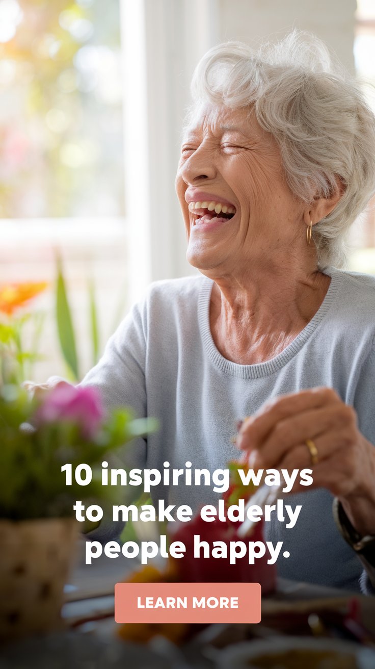 Old person having fun