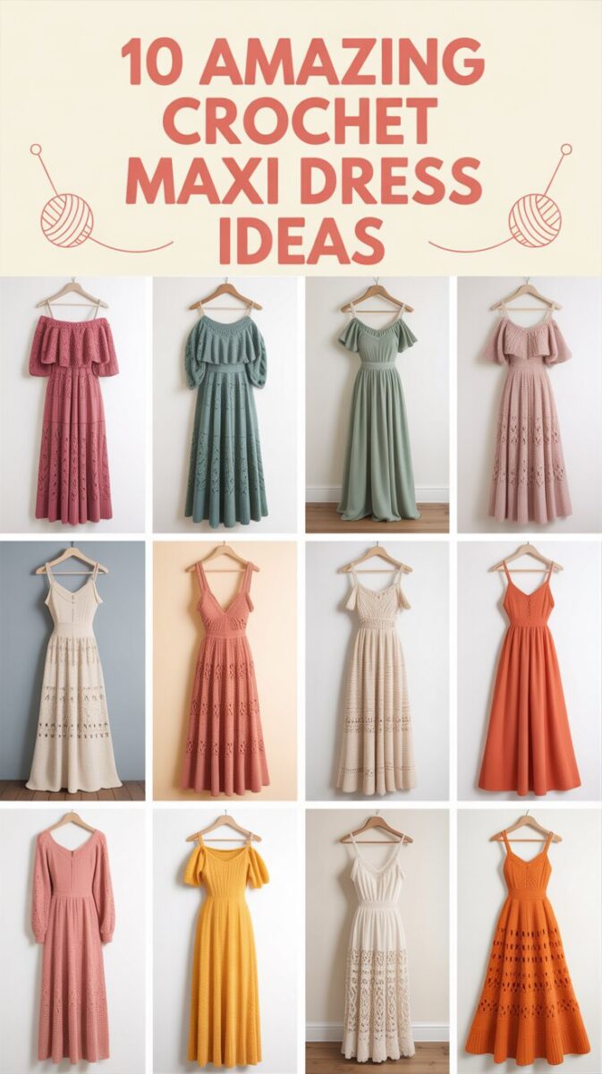 Crochet Maxi Dress Ideas