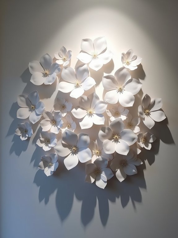 abstract geometric flower sculpture