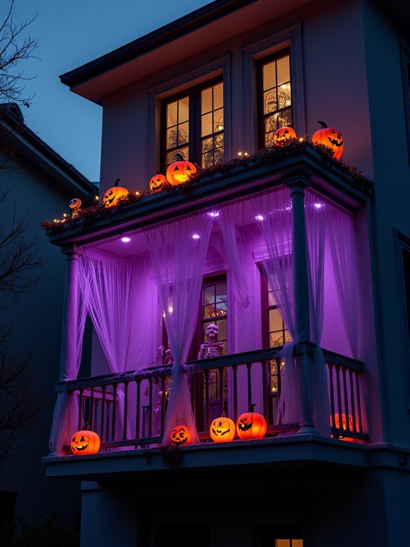 animated halloween prop placement