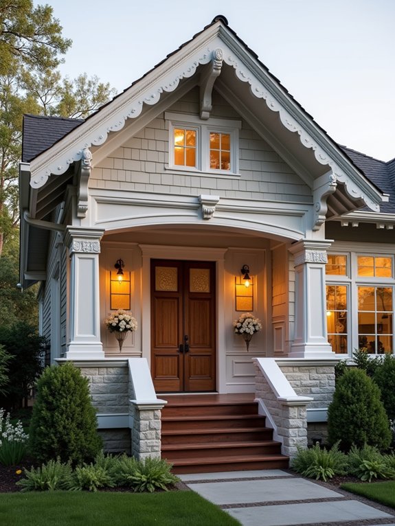 architectural trim enhances bungalows