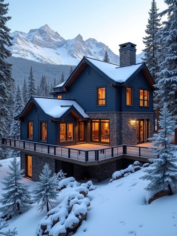 arctic blue mountain serenity