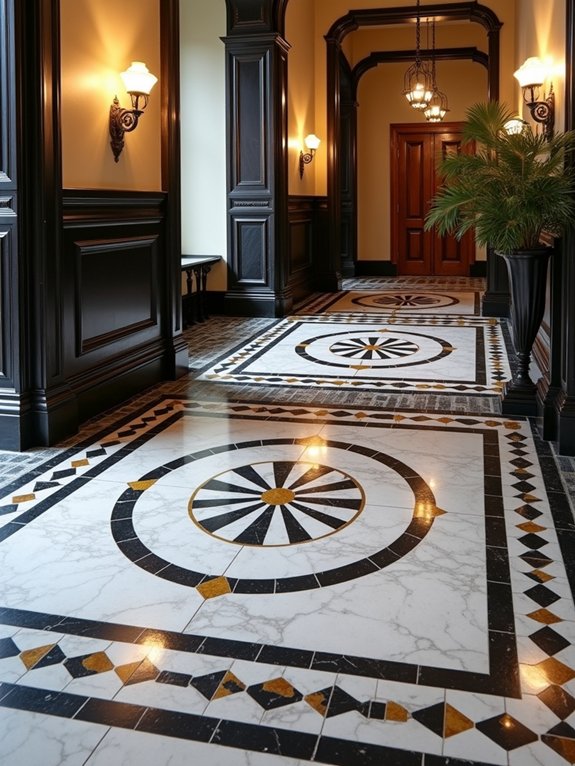 art deco bathroom elegance
