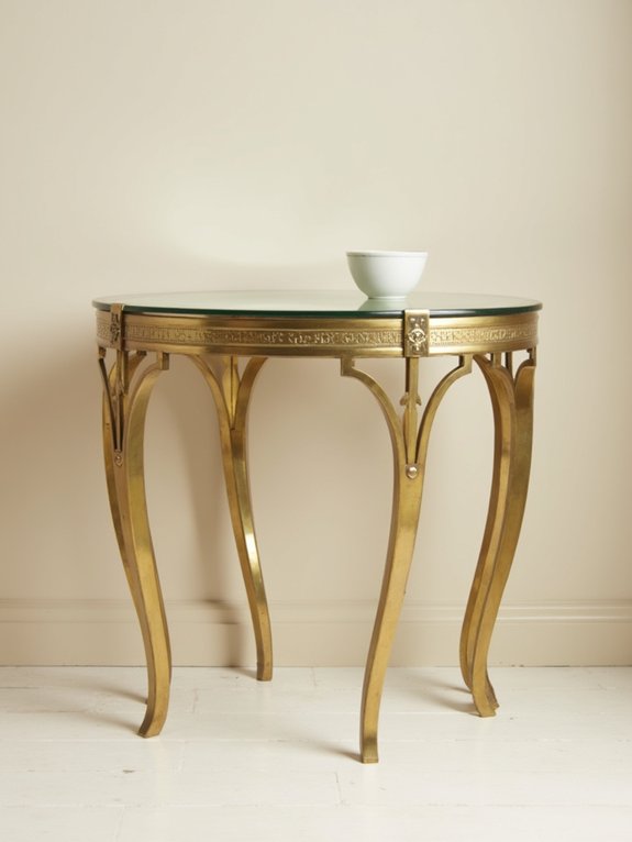 art deco glass brass elegance