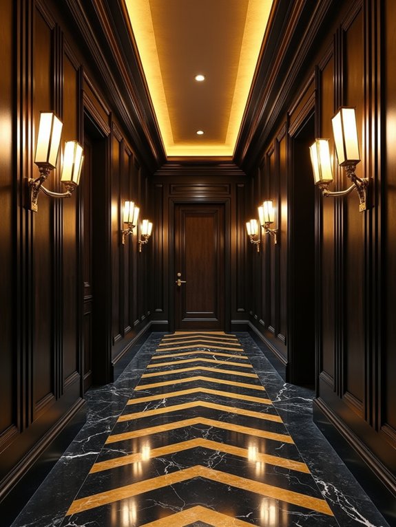 art deco hallway elegance