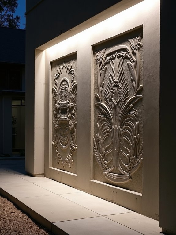 artistic compound wall relief