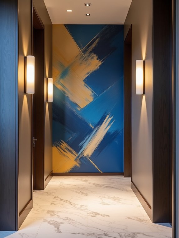 artistic hallway mural transformations