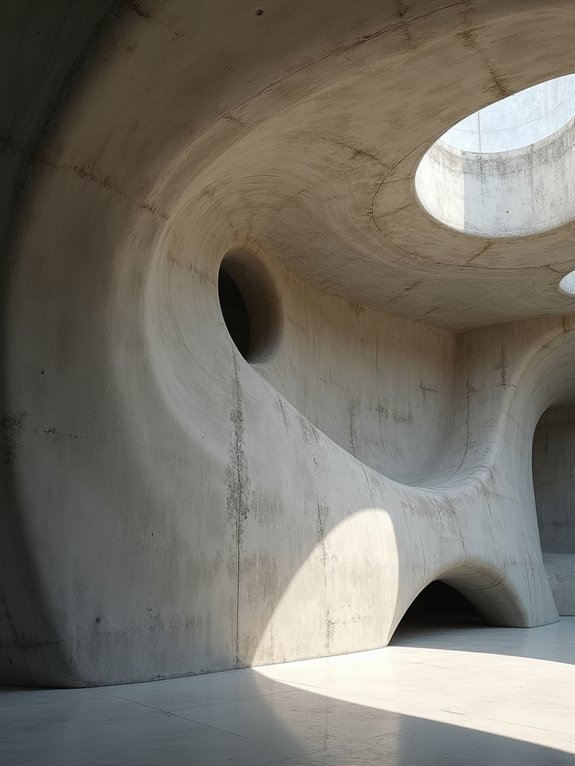artistic raw cement ceilings
