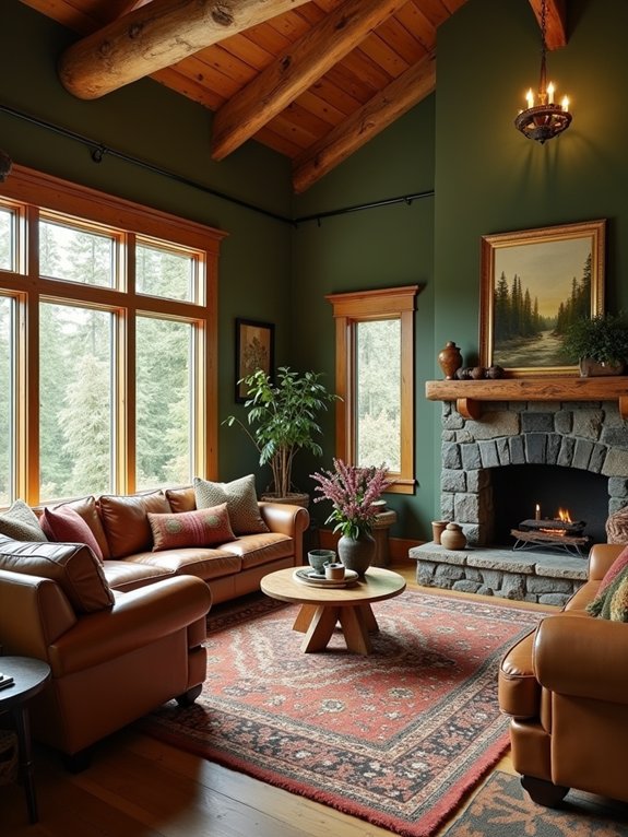 authentic cabin atmosphere colors
