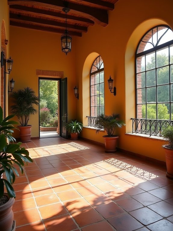authentic mediterranean terracotta tiles