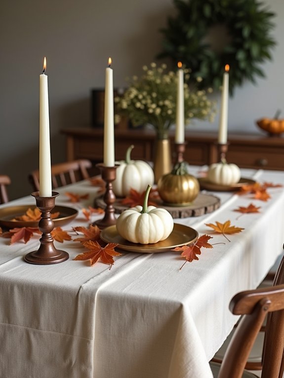 autumn inspired table decorations